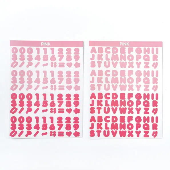 Candy Color Font Sticker E