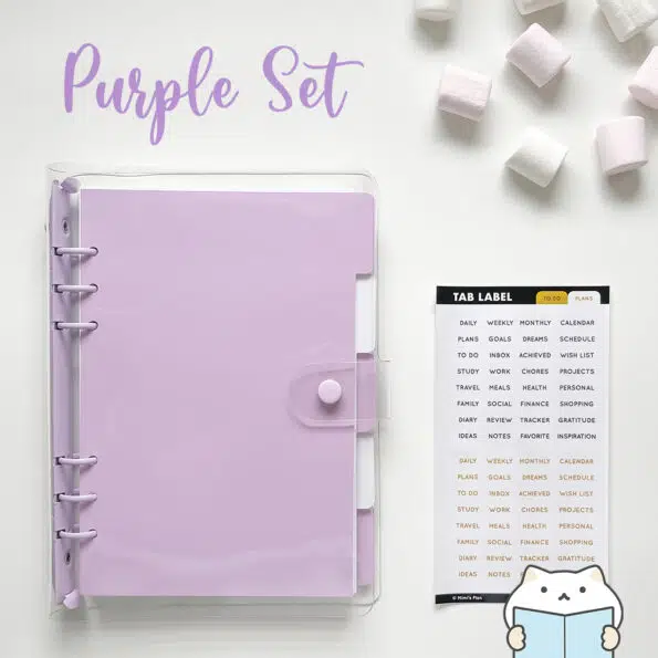 Marshmallow Planner Set 12 Purple