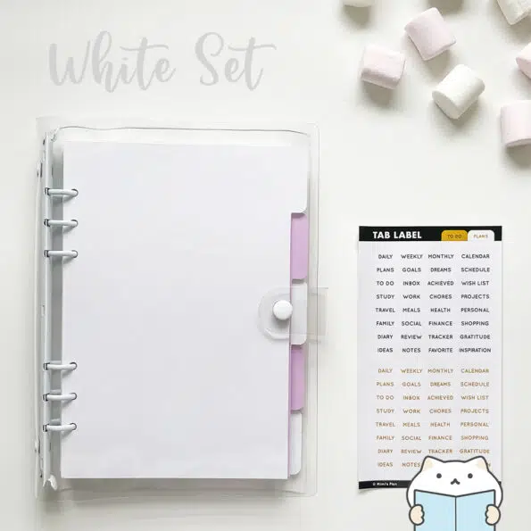 Marshmallow Planner Set 13 White