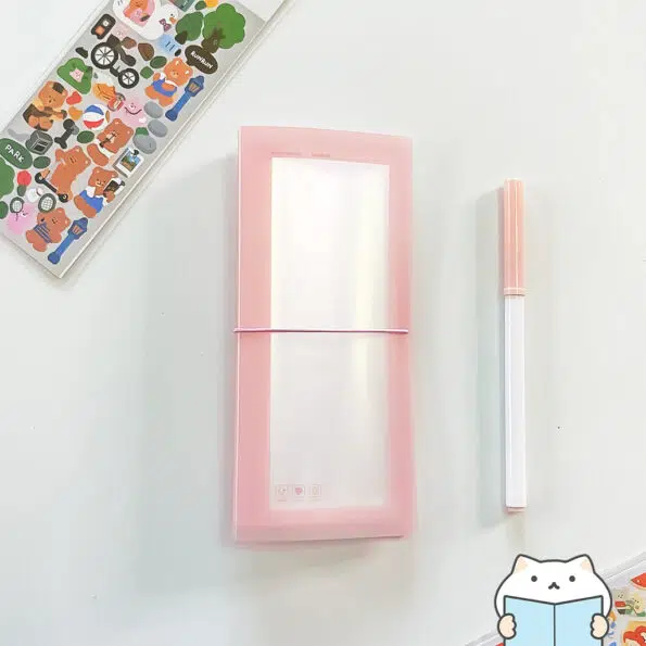 Color Sticker Storage Folder – Pink