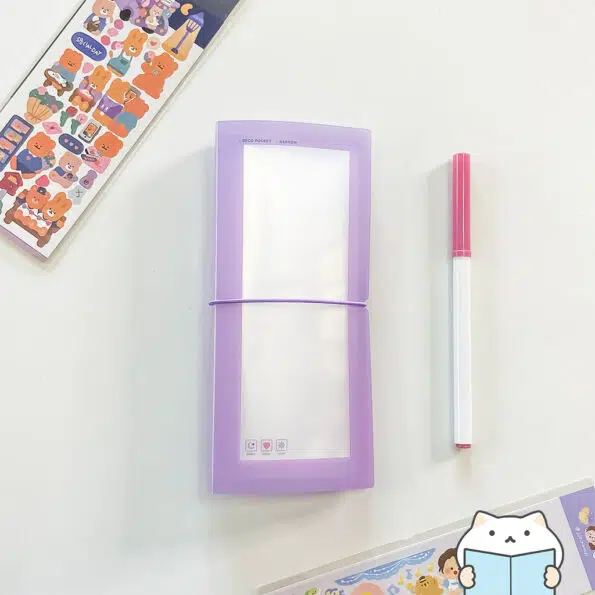 Color Sticker Storage Folder – Purple