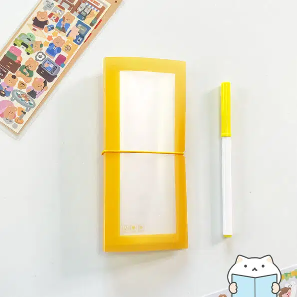 Color Sticker Storage Folder – Yellow