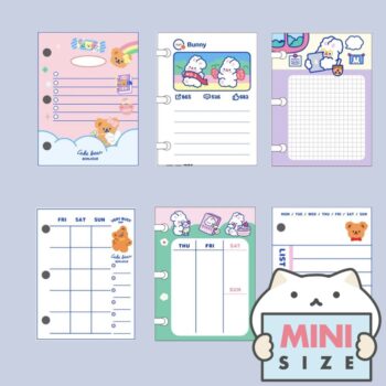 กระดาษรีฟิล 3 รู Mini Diary