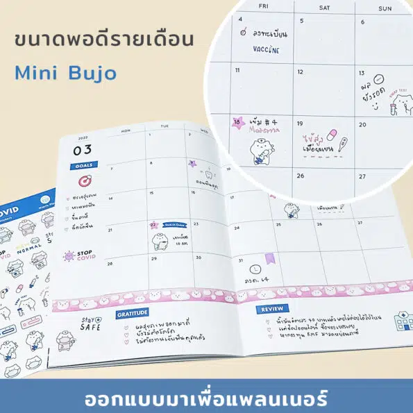 Health Decorative Planner Stickers – 2 Mini Bujo
