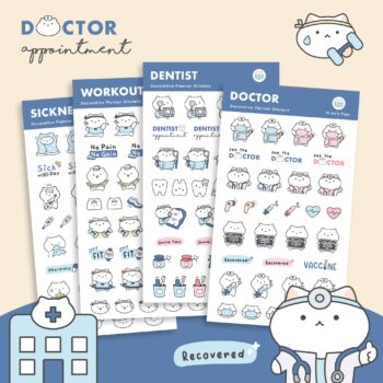 สติกเกอร์ Health บันทึกสุขภาพ