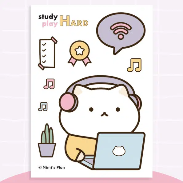 Study Cover Sticker – s3 Study Hard