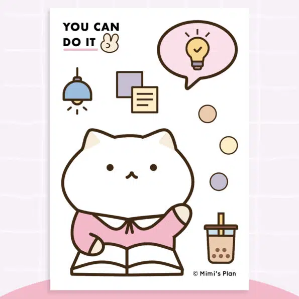 Study Cover Sticker – s4 you can do it