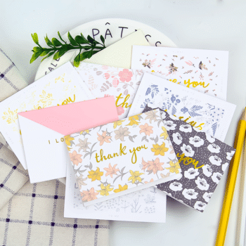 Gold Foil Best Wishes Card