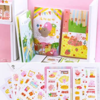 Cartoon Sticker With Folder