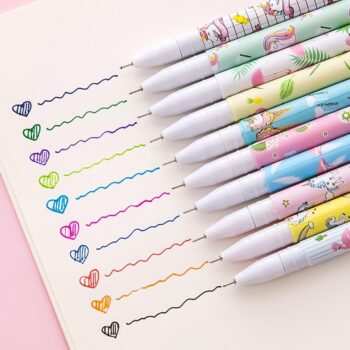 10 colors gel pen