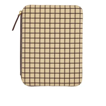 Cover A5 : Taut Zipped (Café au Lait Plaid)