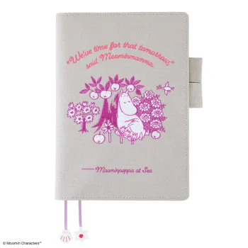 Cover A5 : Moomin - My Yard (Pink Gray)