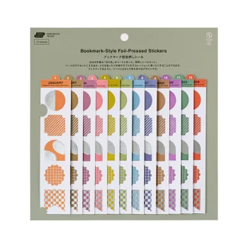 TSUKI no IRO : Bookmark-Style Foil-Pressed Stickers